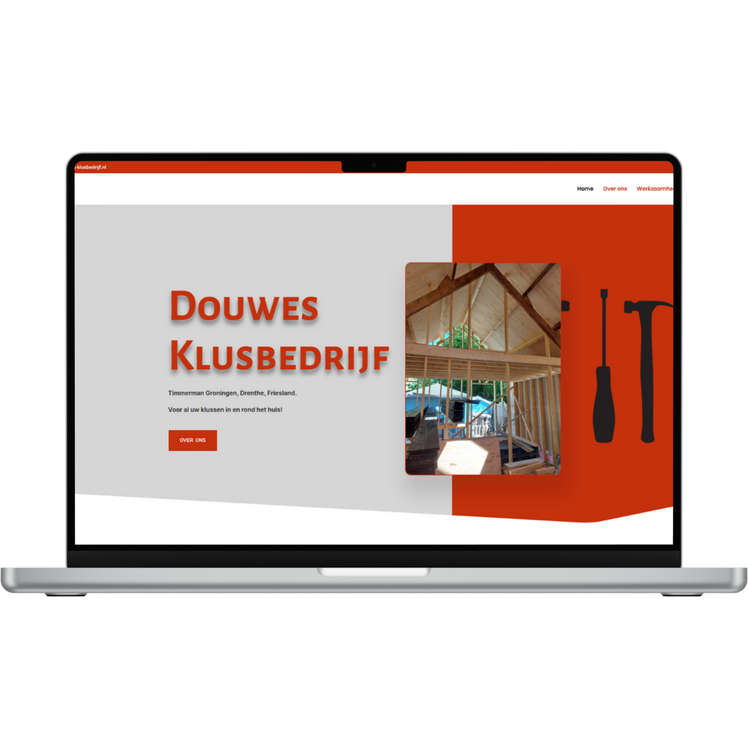 Nieuwe website voor Douwes Klusbedrijf gemaakt door TEAM Website | Modern en gebruiksvriendelijk ontwerp